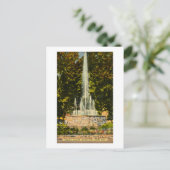 Memorial Fountain, Central Park, Lansing, Michigan Briefkaart (Staand voorkant)