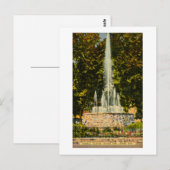 Memorial Fountain, Central Park, Lansing, Michigan Briefkaart (Voorkant / Achterkant)