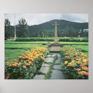 Memorial French soldaten die de gevechten hebben o Poster