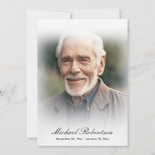 Memorial Funeral Add Photo Message Bedankkaart