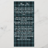 Memorial Funeral Bladwijzer Kaart Pset Foto (Achterkant)