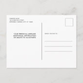 Memorial Funeral Blue Marble Celebration of Life Uitnodiging Briefkaart (Achterkant)