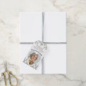 Memorial Funeral Botanical Seed Packet Photo Cadeaulabel (Met Touw)