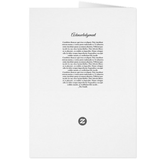 Memorial Funeral Brochure (Achterkant)