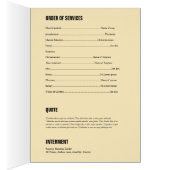 Memorial Funeral Brochure (Binnen (Rechts))