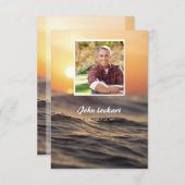 Memorial Funeral Card Kaart (Voorkant / Achterkant)