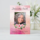 Memorial Funeral Card Kaart (Staand voorkant)