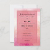 Memorial Funeral Card Kaart (Achterkant)