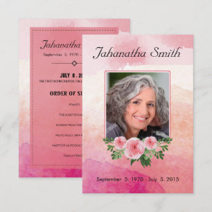 Memorial Funeral Card Kaart