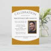 Memorial Funeral CELEBRATION OF LIFE Photo Kaart (Staand voorkant)