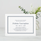 Memorial Funeral Classic and Simple Elegant Kaart (Staand voorkant)