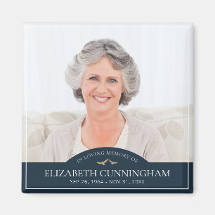 Memorial Funeral Classic Birds Photo Keepomwille Magneet