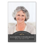 Memorial Funeral Classic Birds Photo Remembryo Kaart (Achterkant)