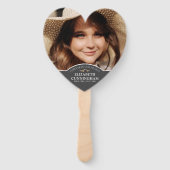 Memorial Funeral Classic Custom Photo Remembryo Handwaaier (Achterkant)