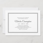 Memorial Funeral Classic Simple Elegant Kaart (Voorkant)