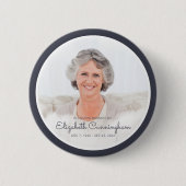 Memorial Funeral Clouds in Heaven Modern Photo Ronde Button 5,7 Cm (Voorkant)
