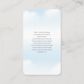 Memorial Funeral Clouds in Heaven Modern Photo Visitekaartje (Achterkant)