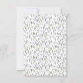 Memorial Funeral Country Rustic Lavender Flowers Bedankkaart (Achterkant)