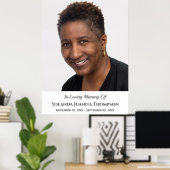 Memorial Funeral Custom Photo Bereavement Sympathi Poster (Thuiskantoor)