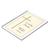 Memorial Funeral Gastenboek Notitieboek Cross Dove (Linkerzijde)