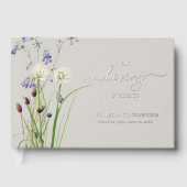 Memorial Funeral In Loving Memory Wildflowers Gastenboek (Voorkant)