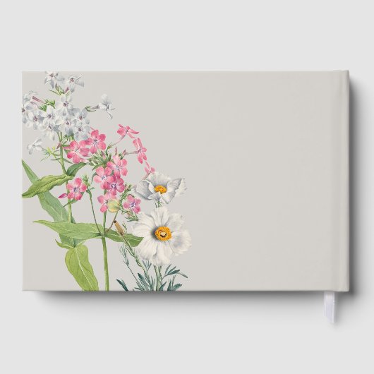 Memorial Funeral In Loving Memory Wildflowers Gastenboek (Achterkant)