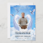 Memorial Funeral Kaart Invitation Design (Voorkant)