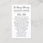 Memorial Funeral Kaart Sail Boat Sympathie Contactkaartje (Achterkant)