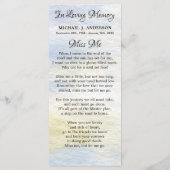 Memorial Funeral Kaart Woodland Deer (Achterkant)