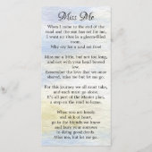 Memorial Funeral Kaart Woodland Deer Hunter (Achterkant)