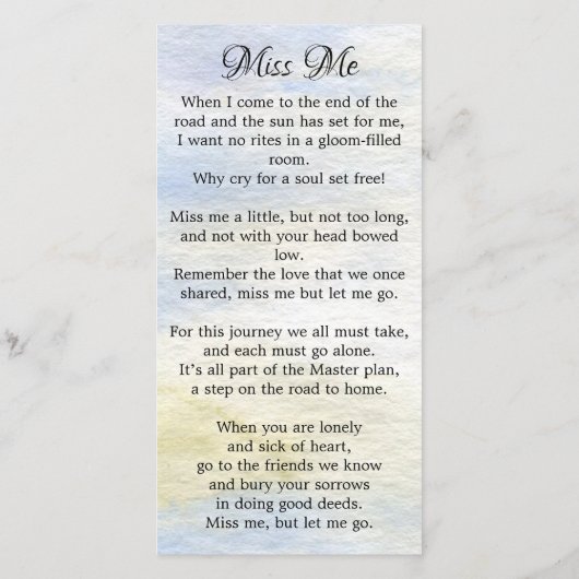 Memorial Funeral Kaart Woodland Deer Hunter (Achterkant)