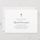 Memorial Funeral Minimalist beroemd gemaakt door F Kaart (Voorkant)