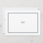 Memorial Funeral Modern and Simple Elegant Kaart (Achterkant)