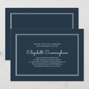 Memorial Funeral Modern and Simple Elegant Kaart