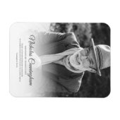 Memorial Funeral Modern Classic Simple Photo Magneet (Horizontaal)