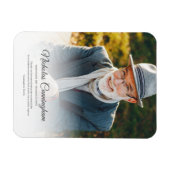 Memorial Funeral Modern Classic Simple Photo Magneet (Horizontaal)