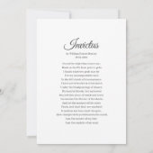 Memorial Funeral Modern Classic Simple Photo Poem Bedankkaart (Achterkant)