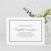 Memorial Funeral Modern en Simple Elegant Kaart (Staand voorkant)
