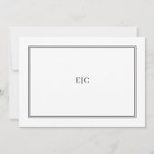 Memorial Funeral Modern en Simple Elegant Kaart (Achterkant)