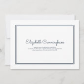 Memorial Funeral Modern Simple Elegant Kaart (Voorkant)