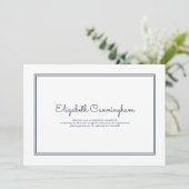 Memorial Funeral Modern Simple Elegant Kaart (Staand voorkant)