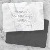 Memorial Funeral Modern Simple Elegant Photo Bedankkaart