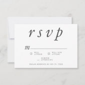 Memorial Funeral Modern Simple Memories Reply RSVP Kaartje (Voorkant)