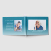 Memorial Funeral | Moderne Elegant-foto Gastenboek (Volledig)