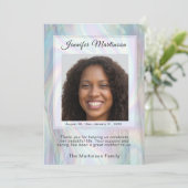 Memorial Funeral Photo Bedankkaart (Staand voorkant)