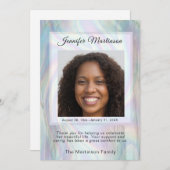 Memorial Funeral Photo Bedankkaart (Voorkant / Achterkant)