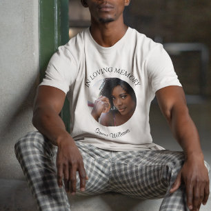 Memorial Funeral Photo Name T-Shirt