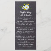 Memorial Funeral Prayer Kaart Bladwijzer Foto Flor (Achterkant)