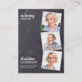 Memorial Funeral Prayer Kaart Rustic 3 Contactkaartje (Voorkant)