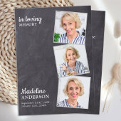 Memorial Funeral Prayer Kaart Rustic 3 Contactkaartje